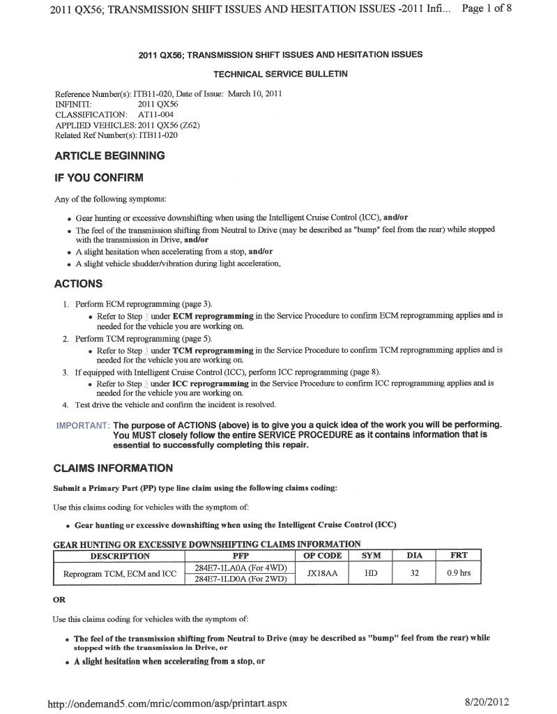 Transmission Fluid Change on 2011 QX56 Nissan Forum Nissan Forums